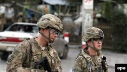 Pamje e ushtarëve amerikanë 