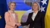 Predsjednica EU komisije Ursula von der Leyen i predsjedavajuća Vijeća ministara BiH Borjana Krišto u Sarajevu, 25.10.2024.