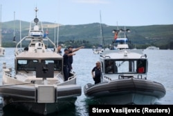 Pripadnici crnogorske mornarice uoči samita EU-Zapadni Balkan, 4. jun 2026.