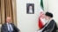 Iranian supreme leader Ayatollah Ali Khamenei (R) meets with Iraqi Prime Minister Haider al-Abadi in Tehran, June 20, 2017