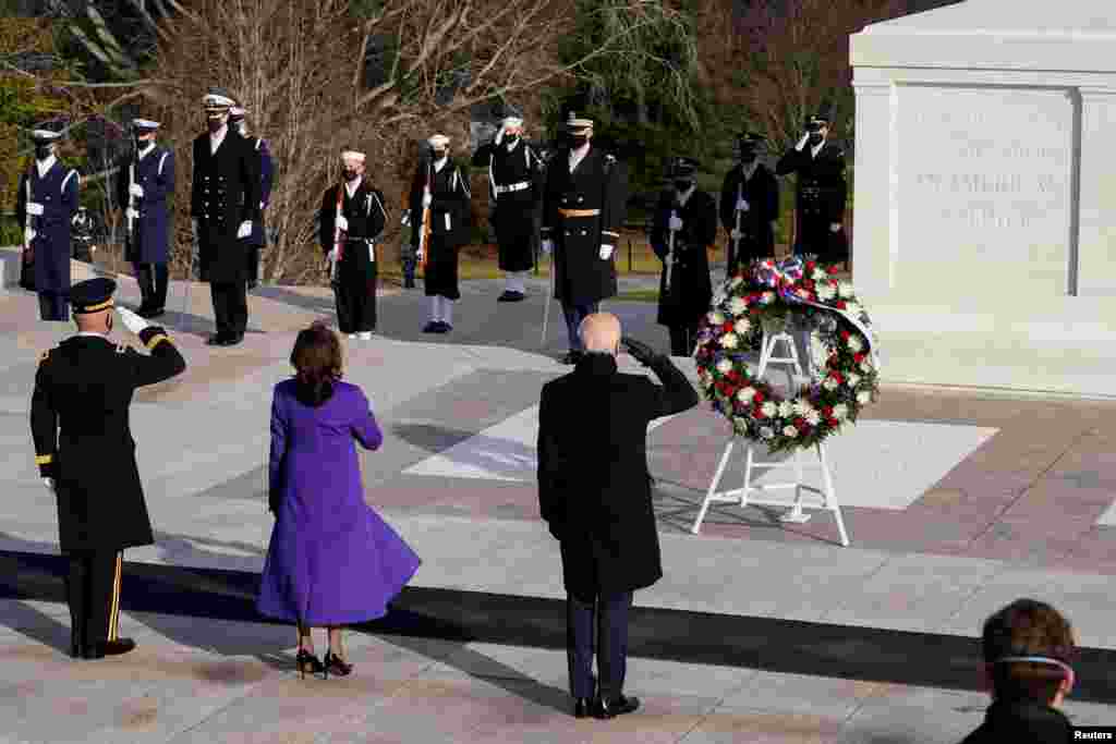 Prethodno su američki predsednik Joe Biden i potpredsednica Kamala Harris bili na Arlington nacionalnom groblju. Uz njih su bili i njihovi partneri, kao i bivši predsednici Barack Obama, George Bush i Bill Clinton. Arlington groblje značajno je jer se na njemu nalaze ostaci preminulih vojnika još od Civilnog rata. Takođe je počivalište dva predsednika, Johna F. Kennedija i Williama H. Tafta.&nbsp;