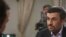 A photo posted by President Mahmud Ahmadinejad's website of the president in his recent televised interview.