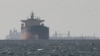 Cargo ships sail in the Gulf near the Strait of Hormuz (file photo)