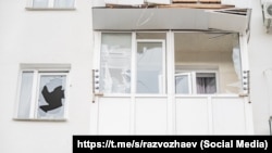 Ілюстраційне фото. Наслідки удару БПЛА в окупованому Севастополі, лютий 2026 року