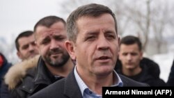 Former Kosovo Liberation Army commander Rrustem Mustafa leaves from Pristina for The Hague and an appearance before the Kosovo Specialist Chambers on January 13.