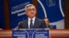 France - Armenian President Serzh Sarkisian addresses the Council of Europe Parliamentary Assembly in Strasbourg, 2Oct2013.