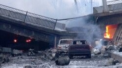 Донецк. Подорванный Путиловский мост