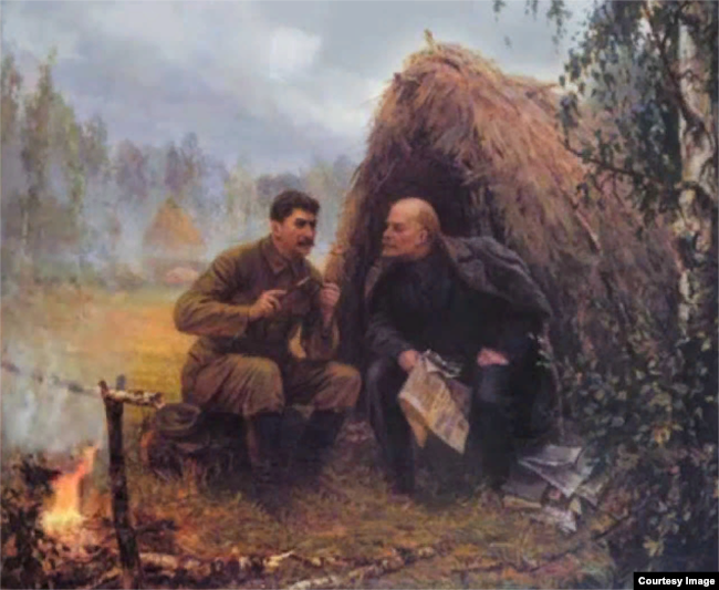 Пантелеймон Митюшев, "Ленин и Сталин в Разливе", 1949