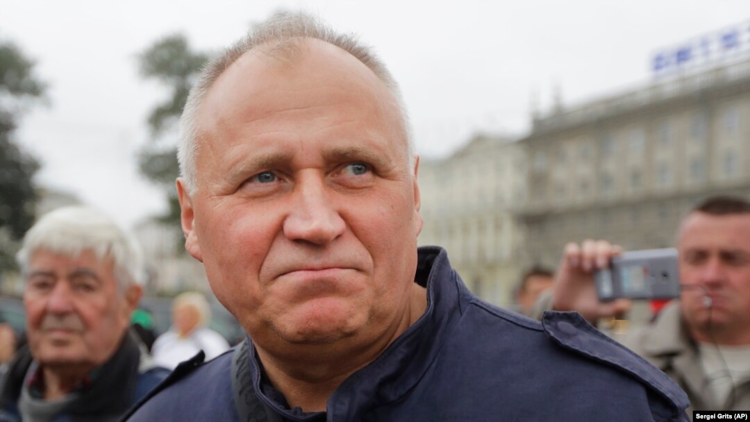 Belarusian opposition leader Mikalay Statkevich 