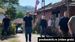 Predsednik Srbije Aleksandar Vučić u obilasku sela, avgust 2026.