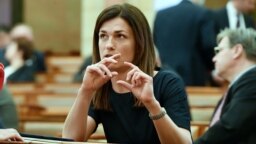 Varga Judit magyar igazságügyminiszter 2020. március 24-én.