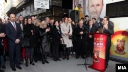 Отварање на канцеларија за комуникација со граѓаните на кандидатот за градоначалник на Град Скопје од редовите на ВМРО-ДПМНЕ Коце Трајановски. 