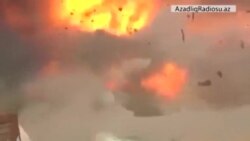 İŞİD yaraqlısının idarə etdiyi zirehli yük maşını belə partladılır (dramatik video)