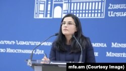 სომხეთის საგარეო საქმეთა სამინისტროს პრესსპიკერი ანა ნაგდალიანი