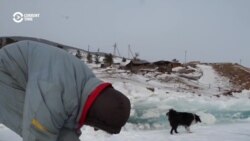 The Ice-Skating Babushka Of Baikal