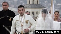 Свадьба представителей двух линий Багратиони (архив)
