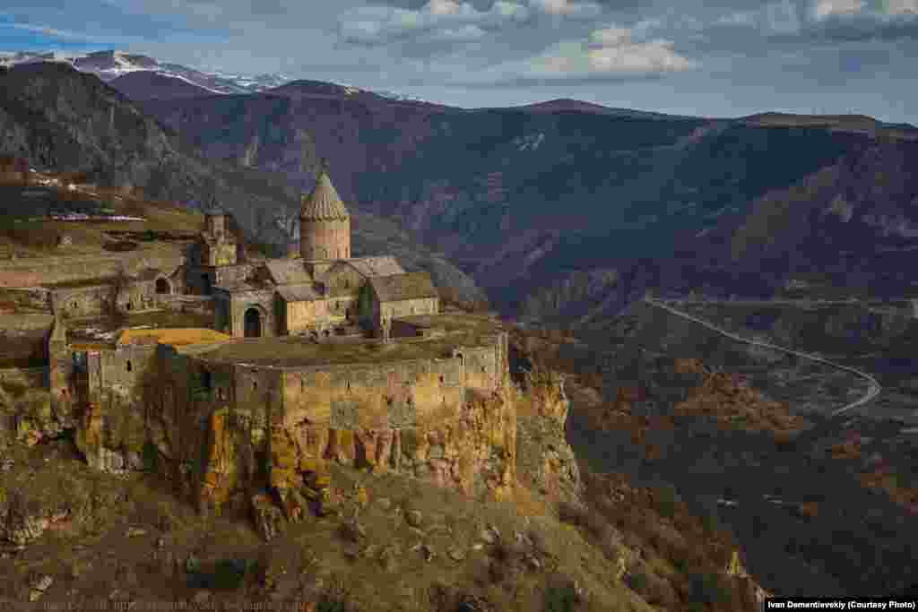 The ninth-century Tatev Monastery, located in Armenia&#39;s south.