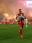 Red Star’s Marko Arnautovic (left) celebrates his team's second goal during a match on February 22 as Red Star headed for a 3-0 victory over archrivals Partizan.<br><br>The match last weekend was the latest in a rivalry regarded as one of the most intense in European football. Games between Belgrade’s Red Star and Partizan teams are known for choreographed, arena-shaking shows of support from the stands as well as sometimes fiery displays of frustration.