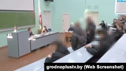 Выязное паседжаньне суду Ленінскага раёну Горадні ў справе аб ухіленьні ад службы ў войску