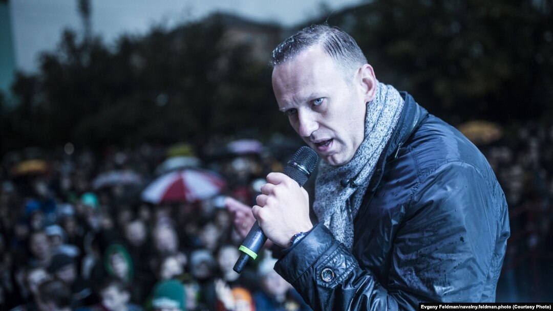 Алексей Навальный на митинге в Мурманске (архив)
