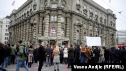 Jedan od mnogobrojnih protesta u Beogradu, ilustrativna fotografija