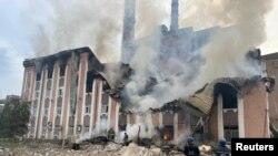 Centrala termică de la Sloviansk lovită de un atac al armatei ruse, regiunea Donețk 
