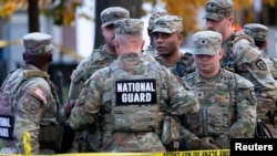 واشنگتن - نیروهای گارد ملی پس از رویداد تیراندازی 