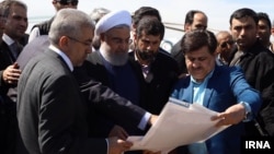 Iran - President Hassan Rouhani visiting Khuzestan Province to manage flood crisis. March 29, 2019