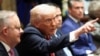 US President Donald Trump discusses efforts to end the war in Ukraine during a White House meeting with the Australian prime minister on October 20.