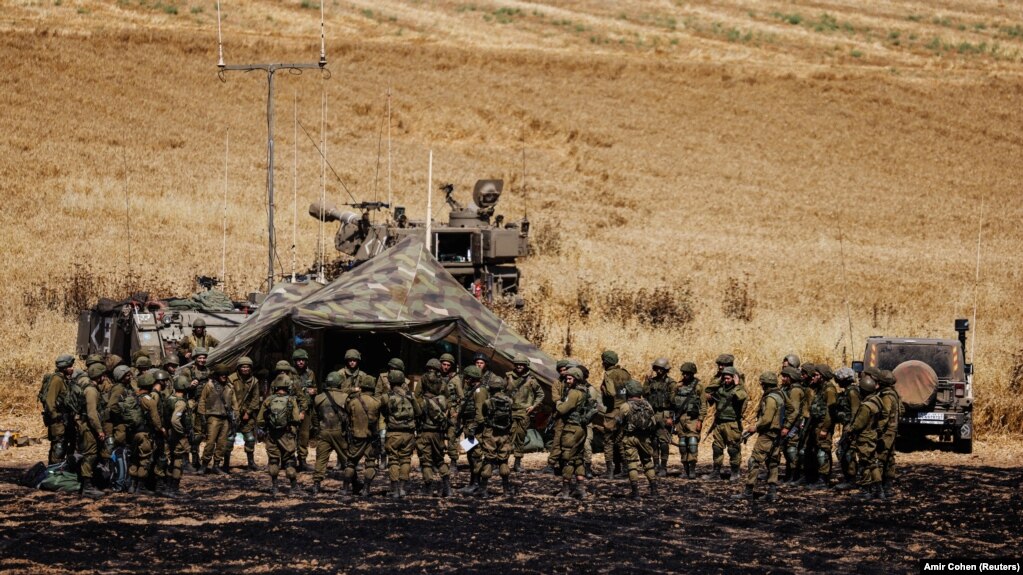 Израильские войска на границе с сектором Газа, Израиль, май 2021 года 