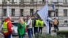 Bosnia, Sarajevo, protest of healthcare workers