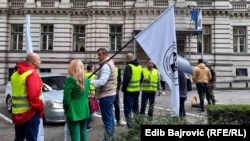 Protest zdravstvenih radnika u Sarajevu, 11. 9. 2024.