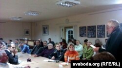 Падчас прэзэнтацыі
