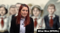 Cătălina Andrieș, co-fondatoarea Muzeului Comunismului din București, un mic muzeu privat aflat în Centrul Vechi. Nu există niciun muzeu al comunismului ridicat din bani publici.