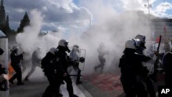 Протест во Атина, 8 март 2024 г.