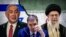 Fotografi ilustruese: Kryeministri i Izraelit, Benjamin Netanyahu, presidenti i Serbisë, Aleksandar Vuçiq, dhe udhëheqësi suprem i Iranit, Ajatollah Ali Khamenei.