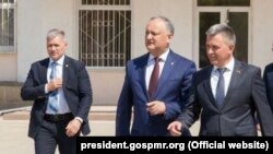 Igor Dodon şi Vadim Krasnoselski la Bender