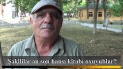 Şəkililər ən son hansı kitabı oxuyublar?