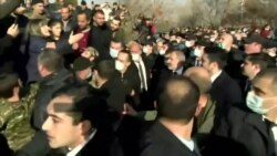 Armenian Prime Minister Heckled During March To Mourn War Victims