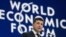 Ukraine's President Volodymyr Zelensky delivers a speech at the World Economic Forum annual meeting in Davos, on January 22, 2020