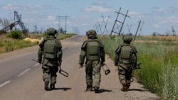Российские военные в районе города Марьинка Донецкой области Украины
