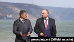 Igor Dodon și Vadim Krasnoselski, la Holercani, 30 martie 2017