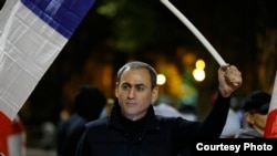 აფგან სადიგოვი აქციაზე თბილისში