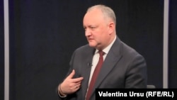 Președintele Igor Dodon în studioul Europei Libere de la Chișinău