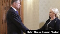 Klaus Iohannis și Viorica Dăncilă