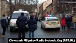 Біля місця перестрілки в центрі Одеси, 19 січня 2018 року 