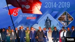 Владимир Путин на праздновании «присоединения» Крыма, 18 марта 2019 года.