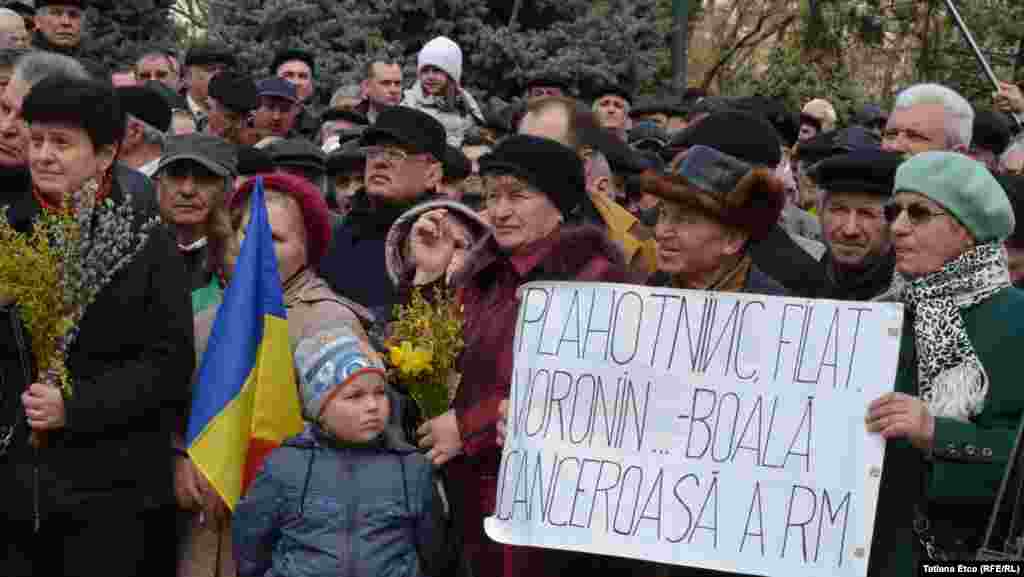 5 aprilie 2015. Miting organizat de Platforma Civică &quot;Demnitate și Adevăr&quot;