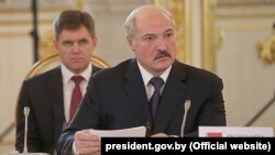 Аляксандар Лукашэнка падчас візыту Маскву, архіўнае фота