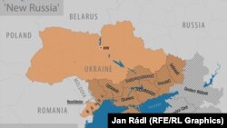 O hartă istorică a Novorosiei